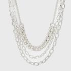 Multi Row Layered Chain Linked Necklace - A New Day