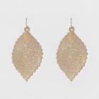 Target Women's Leaf Drop Earring - A New Day Gold