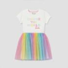 Mattel Girls' Barbie 'change The World' A-line Dress - Off-white