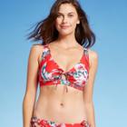 Women's Keyhole Bikini Top - Kona Sol Red Floral Xs, Women's,