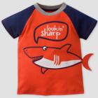 Petitegerber Toddler Boys' 'looking Sharp' Short Sleeve T-shirt - Orange