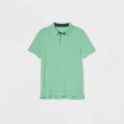 Men's Jersey Golf Polo Shirt - All In Motion Jade Microstripe S, Men's, Size: Small, Green