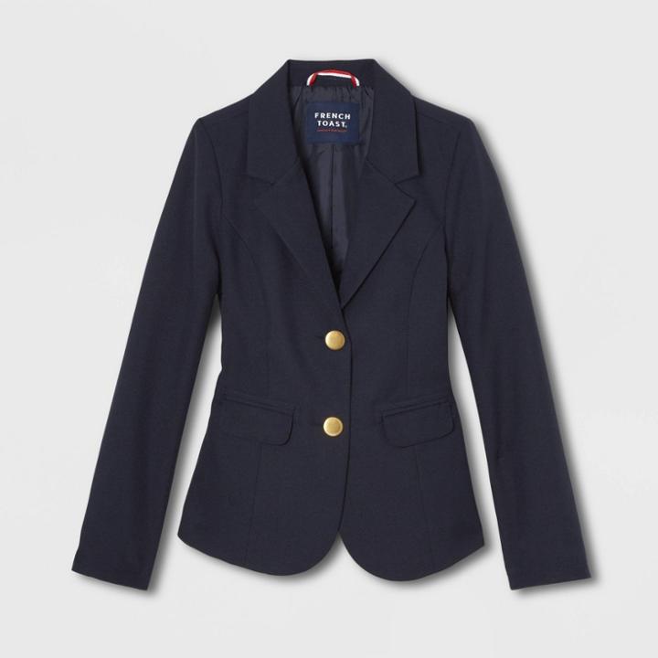 French Toast Girls' Uniform Classic Blazer Jacket - Navy