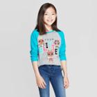 Mga Entertainment Girls' L.o.l. Surprise! Team Glitter Long Sleeve Raglan T-shirt - Heather Gray