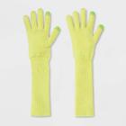 Women's Essential Gloves - A New Day Neon One Size, Green