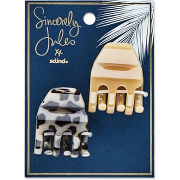 Sincerely Jules By Scunci Jaw Clip - 2pk - 3.4cm,