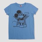 Junk Food Boys' Mickey Mouse Short Sleeve T-shirt - Blue