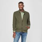 Men's Light Weight Button-up Cardigan - Goodfellow & Co Olive Heather