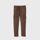 Boys' Stretch Pull-on Cargo Jogger Fit Pants - Cat & Jack Dark Brown
