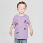 Toddler Boys' Patches Short Sleeve T - Shirt - Cat & Jack Lilac