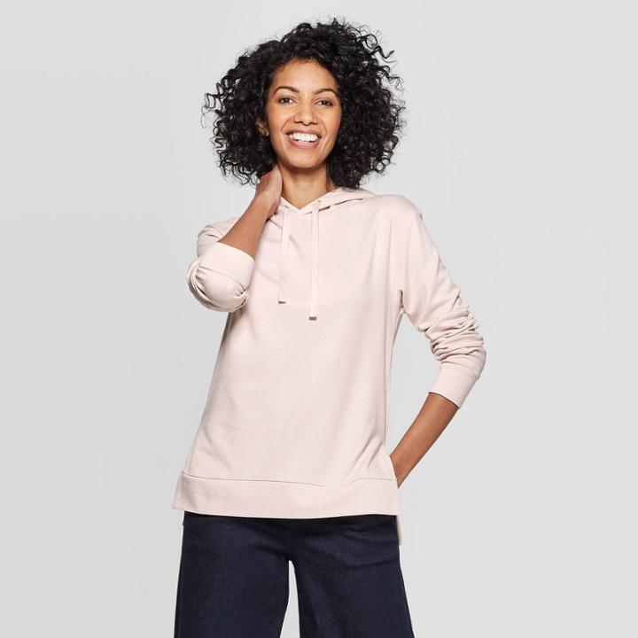 Women's Regular Fit Long Sleeve Hooded Sweatshirt - A New Day