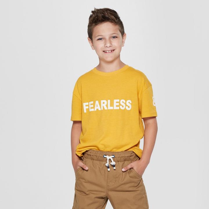 Boys' Long Sleeve T-shirt - Cat & Jack Yellow