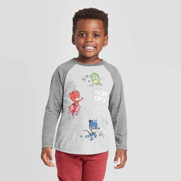 Pj Masks Toddler Boys' Pj Mask Sweatshirt - Gray