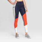 Women's Training High-waisted Leggings - C9 Champion Navy/white/red (blue/white/red)