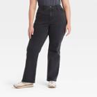 Women's Plus Size High-rise Vintage Bootcut Jeans - Universal Thread Black