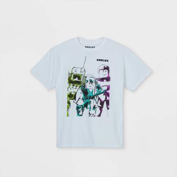 Girls' Roblox Short Sleeve T-shirt - White
