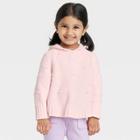 Toddler Girls' Hooded Bear Pullover Sweater - Cat & Jack Pink