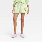 The Simpsons Women's Lisa Simpson Graphic Jogger Shorts - Green