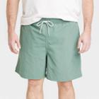 Men's Big & Tall 7 Swim Shorts - Goodfellow & Co Moss Green