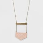 Sprayed Bar And Chevron Long Pendant Necklace - Universal Thread