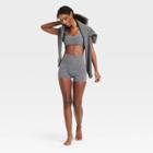 Women's Seamless Ribbed Shortie Shorts - Colsie Heather Gray