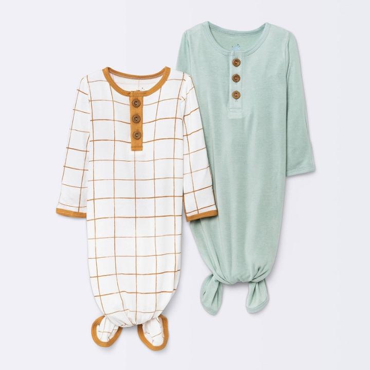 Baby 2pk Nightgown - Cloud Island Blue Newborn