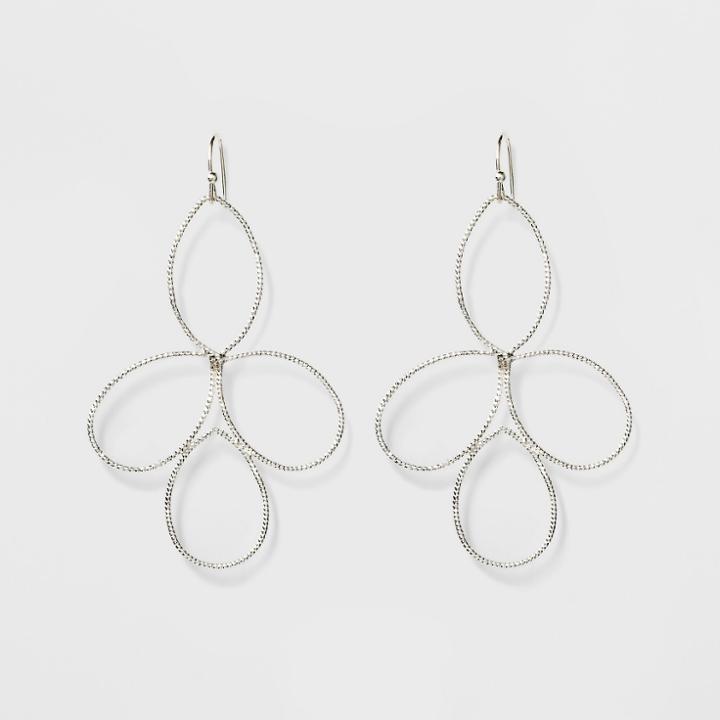 Flower Shaped Hoop Earrings - A New Day