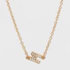 Sugarfix By Baublebar Initial M Alpha Pendant Necklace, Girl's, Size: Medium, Gold -