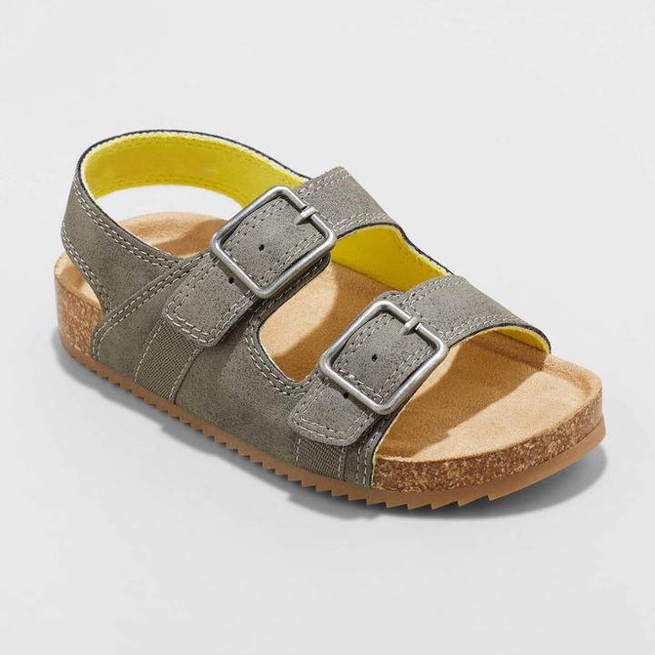 Toddler Boys' Ethan Footbed Sandals - Cat & Jack Gray