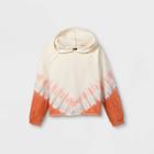 Girls' Tie-dye Sweatshirt - Art Class Orange
