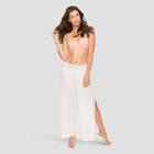Hawaiian Tropic Apparel Hawaiian Tropic Women's White Open Cover Up Pants - White