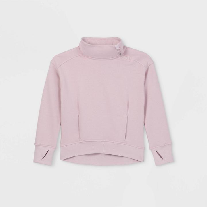 Girls' Cozy Funnel Neck Sweatshirt - All In Motion