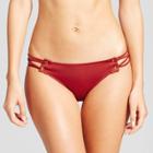 Women's Sun Coast Cheeky Lace-up Bikini Bottom - Shade & Shore Picante Red