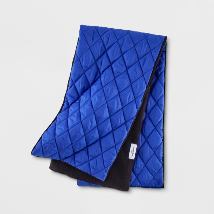 Men's Reversible Puffer Quilted Scarf - Goodfellow & Co Blue