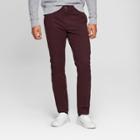 Men's Athletic Fit Hennepin Chino Pants - Goodfellow & Co Maroon (red)