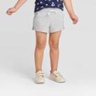 Toddler Girls' Knit Pull-on Shorts - Cat & Jack Gray 12m, Toddler Girl's
