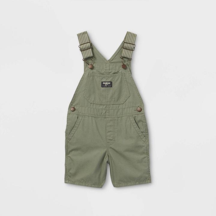 Oshkosh B'gosh Toddler Boys' Woven Shortalls - Olive Green