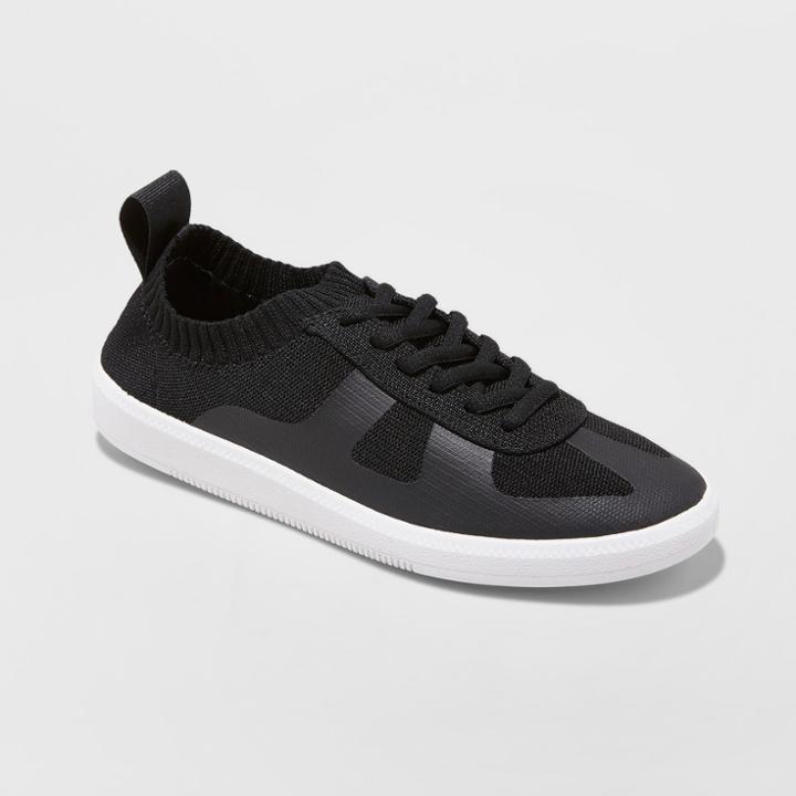 Women's Mad Love Jaycie Sneakers Lace Up Knit - Black