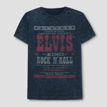 Boys' Elvis Presley Short Sleeve T-shirt - Navy