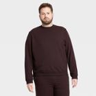 Men's Soft Gym Crew Sweatshirt - All In Motion Maroon S, Men's, Size: