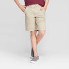 Boys' Flat Front Uniform Chino Shorts - Cat & Jack Vintage Khaki (green)