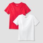 Kids' 2pk Adaptive Short Sleeve T-shirt - Cat & Jack White/red