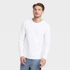 Men's Long Sleeve Performance T-shirt - All In Motion True White S, Men's,