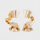 Sugarfix By Baublebar Gold Spiral Stud Earrings - Gold, Girl's