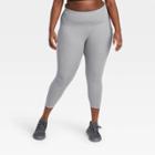 Women's Plus Size Sculpted High-waisted 7/8 Leggings 24 - All In Motion Charcoal Heather
