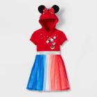 Girls' Disney Minnie Mouse Americana Tutu Dress - Red