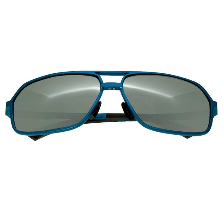 Breed Men's Fornax Polorized Sunglasses With Aluminum Frame And Arms - Blue/silver