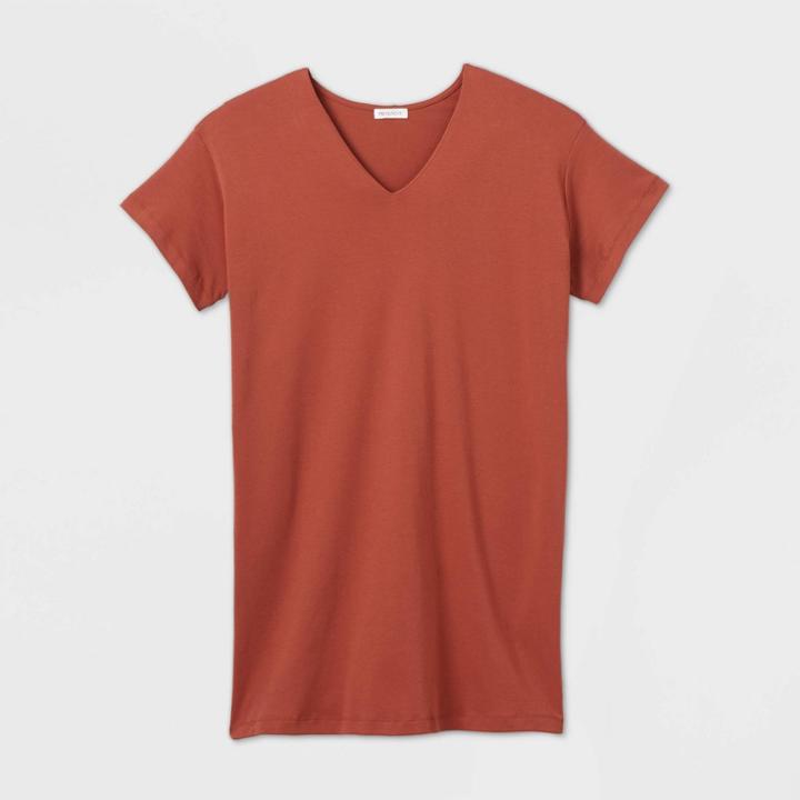 Women's Plus Size Short Sleeve Dress - Prologue Rust 1x, Women's,