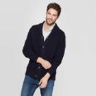 Men's Standard Fit Chunky Cardigan Sweater - Goodfellow & Co Federal Blue