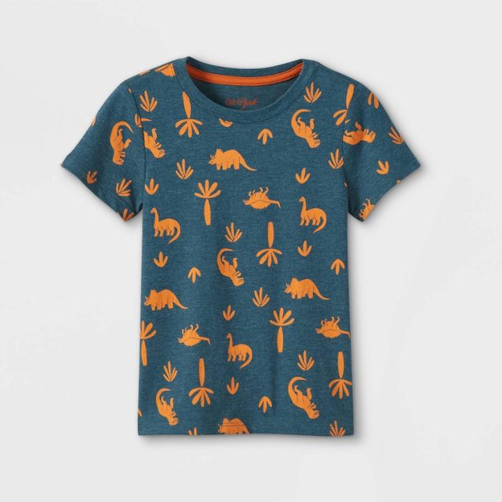 Toddler Boys' Dino Print Jersey Knit Short Sleeve T-shirt - Cat & Jack
